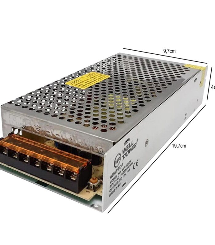 Metal Kasa Adaptör 12v 10a Wellpower WP-1210M-mutlu